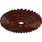 Ekena Millwork Eryn Ceiling Medallion (Fits Canopies up to 4"), 24 3/4"OD x 3 1/4"ID x 1 7/8"P, Brushed Mahogany CM24ENBMF - alternate 3